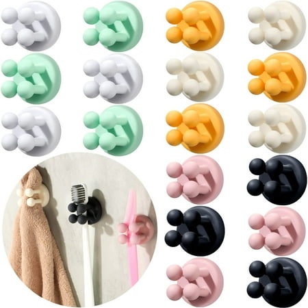 Self-adhesive hook holder 18 pack self-adhesive multi-purpose silicone decorative hook razor holder shower plug holder wall door
Self-adhesive hook holder 18 pack self-adhesive multi-purpose silicone decorative hook razor holder shower plug holder wall door