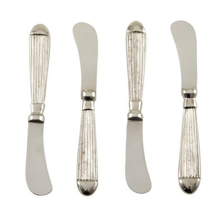Saro Lifestyle SP156.S Ribbed Design Stainless Steel Cocktail Knife - Set of 4