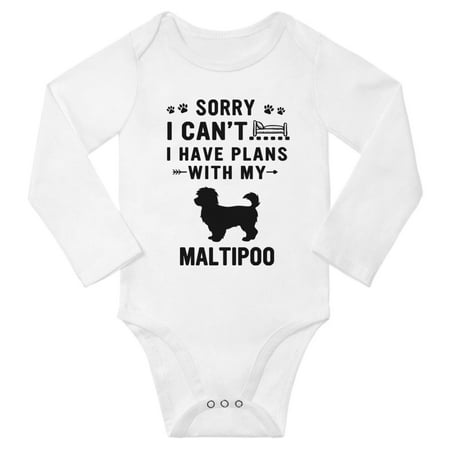 Sorry I Can t I Have Plans With My Maltipoo Baby Long Sleeve Romper (White 6-12 Months)
Sorry I Can t I Have Plans With My Maltipoo Baby Long Sleeve Romper (White 6-12 Months)