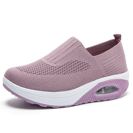 2022 New Anti-Slip Air Cushion Running Sneakers Breathable Slip-on Casual Shoes