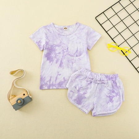 CHGBMOK Clearance Toddler Kids Baby Boys Girls Summer Tie-Dye Short-Sleeved Shorts Clothes Set
CHGBMOK Clearance Toddler Kids Baby Boys Girls Summer Tie-Dye Short-Sleeved Shorts Clothes Set