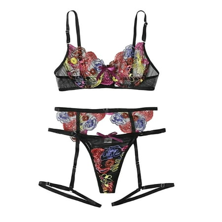 XINSHIDE Bras Women 3 Piece Floral Lace Lingerie Set With Garter Belts Sexy Bra And Panty Bralettes For Women Sexy
XINSHIDE Bras Women 3 Piece Floral Lace Lingerie Set With Garter Belts Sexy Bra And Panty Bralettes For Women Sexy