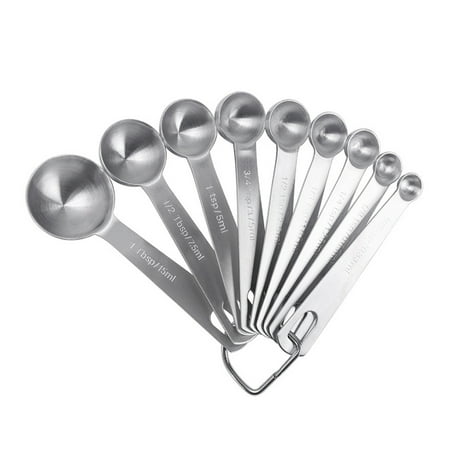 Reduced!! 9pcs/Set Accurate Kitchen Tool Heavy Duty Cafe Measuring Spoon Stainless Steel
Reduced!! 9pcs/Set Accurate Kitchen Tool Heavy Duty Cafe Measuring Spoon Stainless Steel