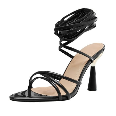 sandals for Women Fashion Women Summer Cross Straps Comfortable Thin High Heels Shoes Peep Toe Breathable Sandals Artificial leather heeled sandals Black
sandals for Women Fashion Women Summer Cross Straps Comfortable Thin High Heels Shoes Peep Toe Breathable Sandals Artificial leather heeled sandals Black