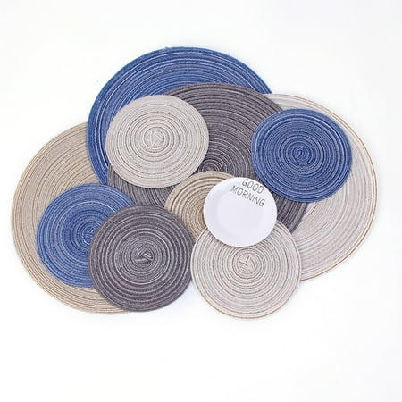 SPRING PARK Round Cotton Yarn Weaving Heat Insulated Cup Pot Mat Placemat Dining Table Decor
SPRING PARK Round Cotton Yarn Weaving Heat Insulated Cup Pot Mat Placemat Dining Table Decor