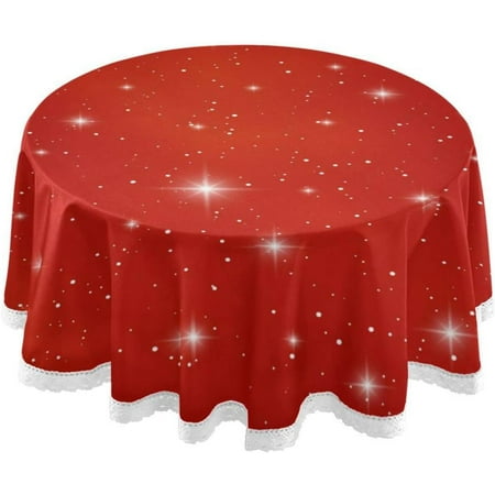 Hyjoy 60 Christmas Round Tablecloth Washable Oil Proof Table Cover for Kitchen Holiday Party Wedding Picnic Decoration
Hyjoy 60 Christmas Round Tablecloth Washable Oil Proof Table Cover for Kitchen Holiday Party Wedding Picnic Decoration