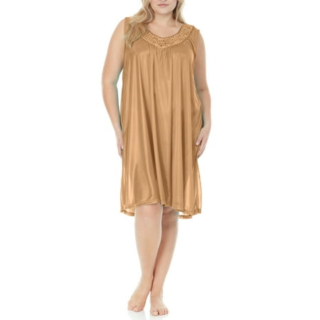 EZI Nightgowns for Women - Soft & Breathable Satin Night Gowns for Adult Women - Medium to Plus Size Womens Sleep Shirts - Knee-Length Nightgown
EZI Nightgowns for Women - Soft & Breathable Satin Night Gowns for Adult Women - Medium to Plus Size Womens Sleep Shirts - Knee-Length Nightgown