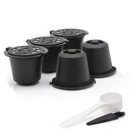 5 Reusable Capsules Refillable Coffee Capsule Filter with Coffee Machines with Coffee Spoon Brush
5 Reusable Capsules Refillable Coffee Capsule Filter with Coffee Machines with Coffee Spoon Brush