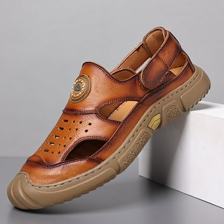 Men Leather Sandals Summer Classic Men Shoes Slippers Soft Sandals Men Comfortable Outdoor Walking Footwear A6
Men Leather Sandals Summer Classic Men Shoes Slippers Soft Sandals Men Comfortable Outdoor Walking Footwear A6