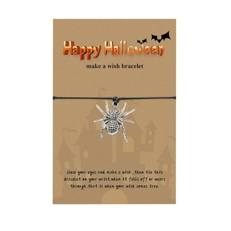 MIARHB Pumpkin Witch Cat Skeleton Pendant Rope String Wrap Bracelet Happy Halloween Halloween Bracelet
MIARHB Pumpkin Witch Cat Skeleton Pendant Rope String Wrap Bracelet Happy Halloween Halloween Bracelet