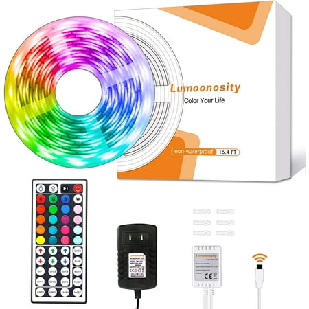 Led Strip Lights 16.4ft Led Light Strips with Remote Control for Bedroom Decoration with DIY Color Setting Color Changing Light Strip Led RGB Strip Lights with 44 Key Controller
Led Strip Lights 16.4ft Led Light Strips with Remote Control for Bedroom Decoration with DIY Color Setting Color Changing Light Strip Led RGB Strip Lights with 44 Key Controller
