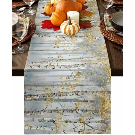 Yellow Grey Forest Table Runner 70 Inches Long Farmhouse Dress Scarves Grey Modern Art Oil Painting Dining Tablerunner for Coffee Table/Kitchen Island/Party Décor 13 x 70
Yellow Grey Forest Table Runner 70 Inches Long Farmhouse Dress Scarves Grey Modern Art Oil Painting Dining Tablerunner for Coffee Table/Kitchen Island/Party Décor 13 x 70