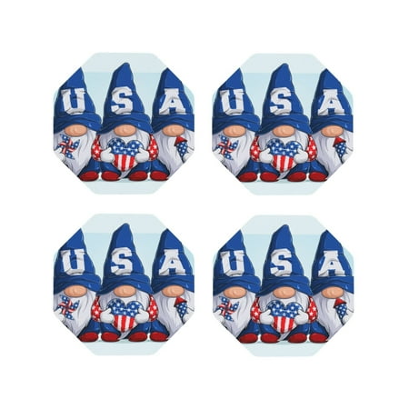 Matuu Cute Gnomes in USA for Cup Coasters Set of 4 Leather Coasters Desk Coasters for Office Measures 4” x 4”-Octagon
Matuu Cute Gnomes in USA for Cup Coasters Set of 4 Leather Coasters Desk Coasters for Office Measures 4” x 4”-Octagon