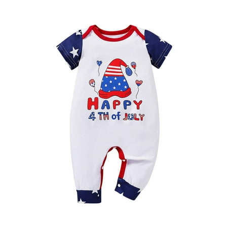 Vakind Infant Boy 4th of July Outfits Cotton Star Stripe Romper Fashion Cute Daily Wear
Vakind Infant Boy 4th of July Outfits Cotton Star Stripe Romper Fashion Cute Daily Wear