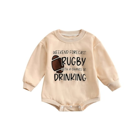 Baby Boy Girl Football Sweatshirt Romper Oversized Game Day Long Sleeve Jumpsuit Tops Fall Clothes
Baby Boy Girl Football Sweatshirt Romper Oversized Game Day Long Sleeve Jumpsuit Tops Fall Clothes
