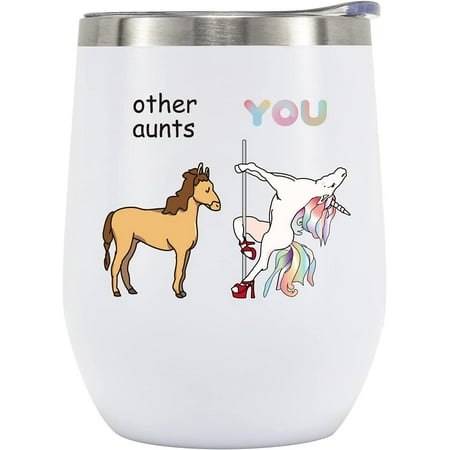 Funny Unicorn Wine Tumbler Birthday Gifts for Aunt from Niece/NephewUnique Gifts for Aunt Birthday Christmas Thanksgiving 12oz Vacuum Insulated Tumbler with Box Lid Straw
Funny Unicorn Wine Tumbler Birthday Gifts for Aunt from Niece/NephewUnique Gifts for Aunt Birthday Christmas Thanksgiving 12oz Vacuum Insulated Tumbler with Box Lid Straw