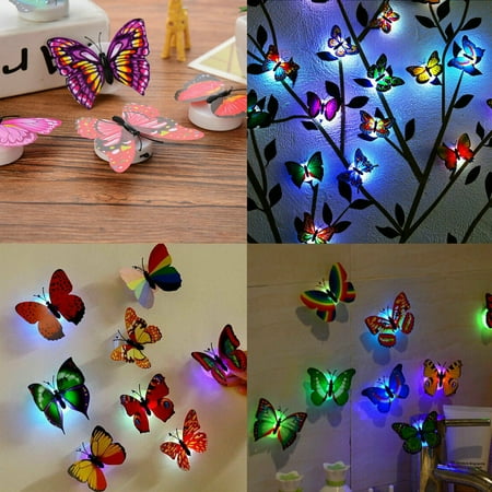 3D Butterfly LED Wall Light Stickers Glowing Bedroom Home Decoration Night Light 12-Pack
3D Butterfly LED Wall Light Stickers Glowing Bedroom Home Decoration Night Light 12-Pack