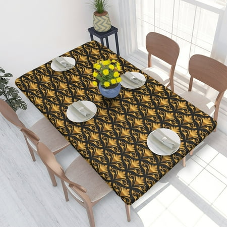 Home Deluxe Tablecloth Luxury Gold Pattern Waterproof Elastic Rim Edged Table Cover- For Christmas Parties And Picnics 4ft
Home Deluxe Tablecloth Luxury Gold Pattern Waterproof Elastic Rim Edged Table Cover- For Christmas Parties And Picnics 4ft