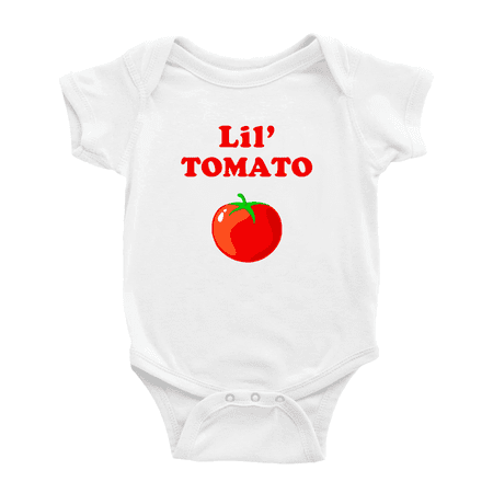Cute Baby Lil Tomato Vegetable Funny Boy & Gril Jumpsuit Bodysuit (White 0-3 Months
Cute Baby Lil Tomato Vegetable Funny Boy & Gril Jumpsuit Bodysuit (White 0-3 Months