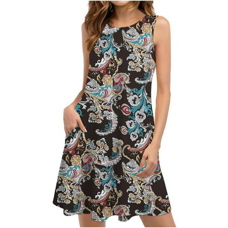 Giligiliso Clearance Sundresses For Women Summer Dresses For Women Beach Floral Tshirt Sundress Casual Pockets Boho Tank Dress
Giligiliso Clearance Sundresses For Women Summer Dresses For Women Beach Floral Tshirt Sundress Casual Pockets Boho Tank Dress
