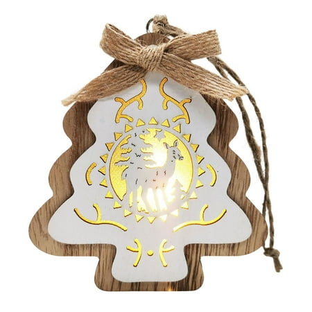 Megawheels Wood Christmas Tree Ornament with Lights | Christmas LED Wood Pendant | LED Christmas Tree Hang Decoration Night Light for New Year Christmas Wedding
Megawheels Wood Christmas Tree Ornament with Lights | Christmas LED Wood Pendant | LED Christmas Tree Hang Decoration Night Light for New Year Christmas Wedding