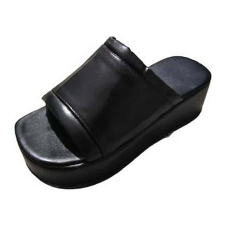 Up to 30% off Kukoosong Wedge Sandals for Women Fashion Wedge Slippers Thick Bottom Solid Color Square-head Slippers Black 37
Up to 30% off Kukoosong Wedge Sandals for Women Fashion Wedge Slippers Thick Bottom Solid Color Square-head Slippers Black 37