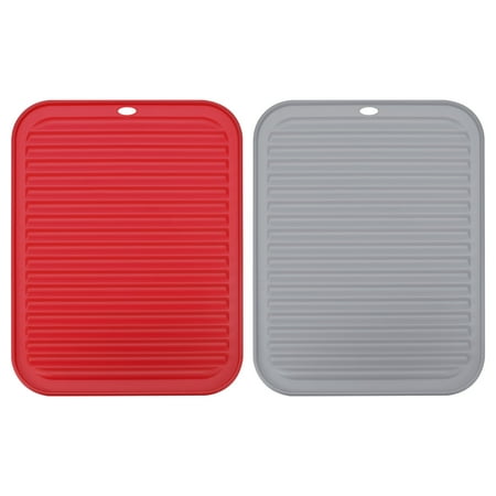 Unique Bargains Silicone Dish Drying Mat Set Reusable Sink Drain Pad Heat Resistant Red gray 12 x 9 x 0.24 inch
Unique Bargains Silicone Dish Drying Mat Set Reusable Sink Drain Pad Heat Resistant Red gray 12 x 9 x 0.24 inch