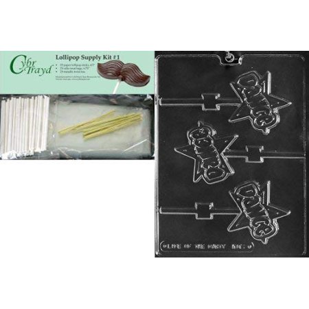 Cybrtrayd 45StK25G-K161 Dance Lolly Kids Chocolate Candy Mold with Lollipop Supply Bundle Includes 25 Lollipop Sticks 25 Cello Bags 25 Gold Twist Ties and Instructions
Cybrtrayd 45StK25G-K161 Dance Lolly Kids Chocolate Candy Mold with Lollipop Supply Bundle Includes 25 Lollipop Sticks 25 Cello Bags 25 Gold Twist Ties and Instructions