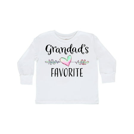 Inktastic Grandads Favorite- Heart Grandchild Gift Toddler Boy or Toddler Girl Long Sleeve T-Shirt 
Inktastic Grandads Favorite- Heart Grandchild Gift Toddler Boy or Toddler Girl Long Sleeve T-Shirt
