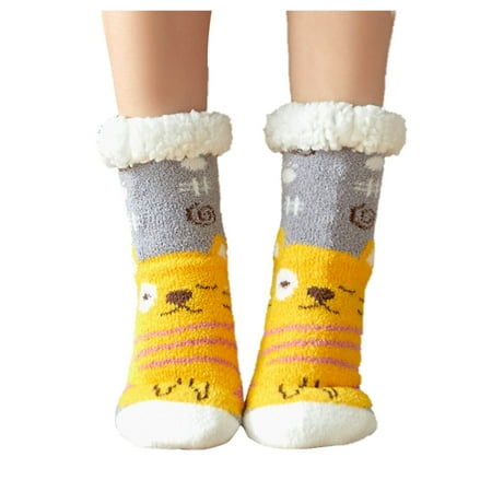 RPVATI Women Winter Animal Print Thick Fluffy Sleeping Slipper Socks Soft Warm Fuzzy Socks Christmas Gifts
RPVATI Women Winter Animal Print Thick Fluffy Sleeping Slipper Socks Soft Warm Fuzzy Socks Christmas Gifts
