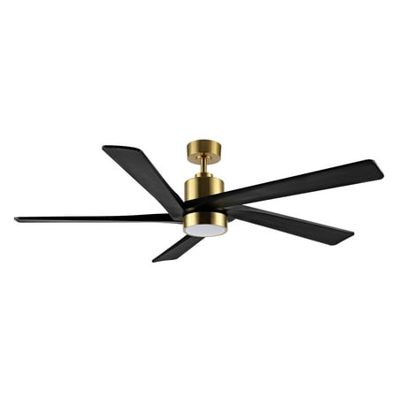 WINGBO 64 Inch DC Ceiling Fan with Lights and Remote Control 5 Reversible Carved Wood Blades - N/A Brass/Black
WINGBO 64 Inch DC Ceiling Fan with Lights and Remote Control 5 Reversible Carved Wood Blades - N/A Brass/Black