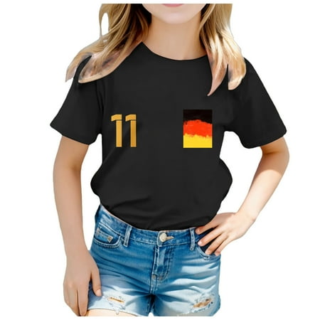 School Season Girls T Shirt Summer Children s Short Sleeved Tops Soft And Comfortable Back To School Pattern Fashion Cartoon Wearing Everyday Wear 6-7 Years
School Season Girls T Shirt Summer Children s Short Sleeved Tops Soft And Comfortable Back To School Pattern Fashion Cartoon Wearing Everyday Wear 6-7 Years