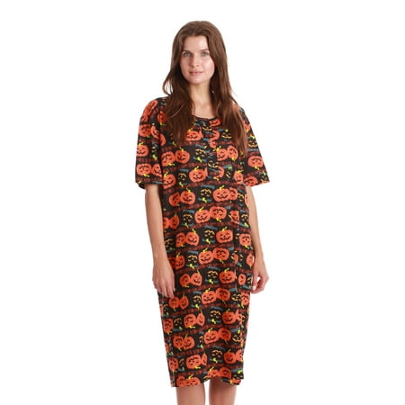 Just Love Short Sleeve Nightgown Sleep Dress for Women Sleepwear (Black - Halloween Pumpkins Small)
Just Love Short Sleeve Nightgown Sleep Dress for Women Sleepwear (Black - Halloween Pumpkins Small)