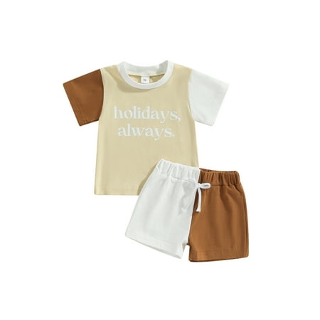 Bagilaanoe 2pcs Toddler Baby Boy Short Pants Set Short Sleeve Letter Print T Shirt Tops + Shorts 6M 12M 18M 24M 3T Kids Casual Summer Outfits
Bagilaanoe 2pcs Toddler Baby Boy Short Pants Set Short Sleeve Letter Print T Shirt Tops + Shorts 6M 12M 18M 24M 3T Kids Casual Summer Outfits