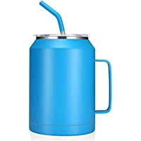 50 oz Mug Tumbler – Stainless Steel Vacuum Insulated Mug with Handle Lid and Straw Keeps Drinks Cold up to 36 Hours – Sweat-Proof Body Dishwasher Safe(steel handle-blue | Weight: 50.0 ounce
50 oz Mug Tumbler – Stainless Steel Vacuum Insulated Mug with Handle Lid and Straw Keeps Drinks Cold up to 36 Hours – Sweat-Proof Body Dishwasher Safe(steel handle-blue | Weight: 50.0 ounce