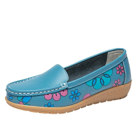 Casual Shoes for Women Ladies Casual Shoes Wedge Heel Flowers Print Comfort Solid Color Single Shoes Loafers Casual Shoes Women Casual Shoes Pu Light Blue 38
Casual Shoes for Women Ladies Casual Shoes Wedge Heel Flowers Print Comfort Solid Color Single Shoes Loafers Casual Shoes Women Casual Shoes Pu Light Blue 38