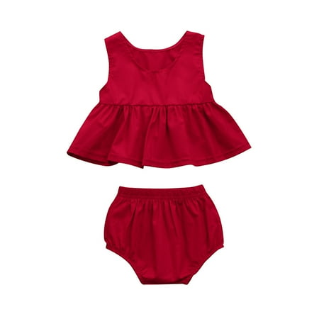 GWAABD Baby Toddler Girl Clothes Red Baby Girl Red Ruffles Tops+Shorts Pants 2pcs Outfits Clothes Set 80
GWAABD Baby Toddler Girl Clothes Red Baby Girl Red Ruffles Tops+Shorts Pants 2pcs Outfits Clothes Set 80