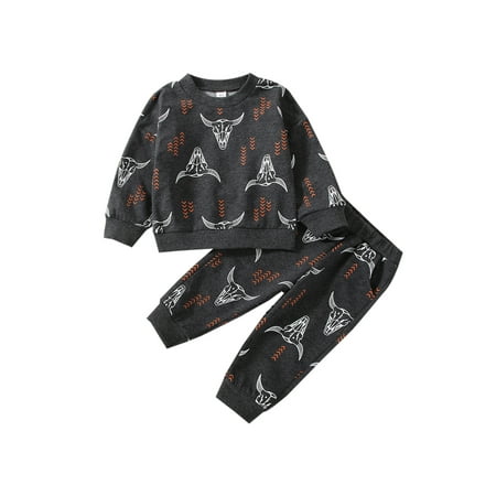 Pudcoco Baby Set Bull Head Pattern Long Sleeve Round Neck Pullover Matching Pants
Pudcoco Baby Set Bull Head Pattern Long Sleeve Round Neck Pullover Matching Pants