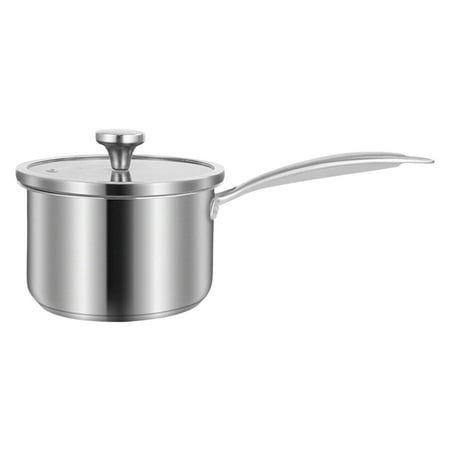 10cm Cooking Pot Cookware Sets Kitchenware Milk Pan with Lid Long Handle A