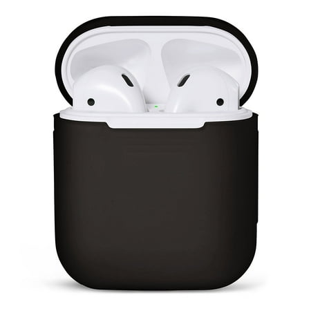 [해외] Tiehnom AirPods Silicone Case Cover Protective Skin for Apple Airpods Charrging Case (Black)