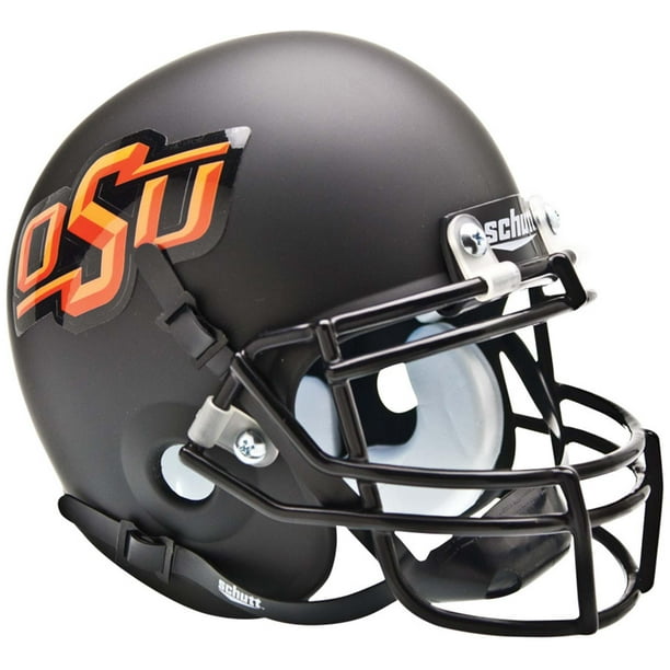 Oklahoma State Cowboys Schutt Black Matte Mini Football Helmet