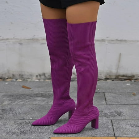 Women‘s Chunky Heel Thigh High Stretch Boots Comfortable Fashion Solid Color Slip On Shoes Women‘s High Heel Boots
Women‘s Chunky Heel Thigh High Stretch Boots Comfortable Fashion Solid Color Slip On Shoes Women‘s High Heel Boots