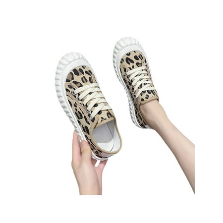 Daeful Women Breathable Lace Up Canvas Sneaker Sports Fashion Running Lightweight Leopard Print Walking Shoes Leopard Print 4.5
Daeful Women Breathable Lace Up Canvas Sneaker Sports Fashion Running Lightweight Leopard Print Walking Shoes Leopard Print 4.5