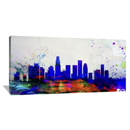Naxart Studio 'Los Angeles City Skyline' Stretched Canvas Wall Art