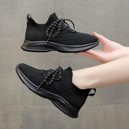Cathalem Womens Shoes Solid Color Casual Shoes Hollow Breathable Fashion Flat No Heel Rocking Shoes Women Slip on Sneaker Black 7
Cathalem Womens Shoes Solid Color Casual Shoes Hollow Breathable Fashion Flat No Heel Rocking Shoes Women Slip on Sneaker Black 7