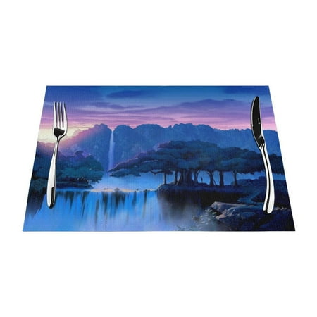 XMXY Woven Placemats Set of 4 PCS Beautiful Purple Night Sky Table Mats Washable Heat Resistant Placemats
XMXY Woven Placemats Set of 4 PCS Beautiful Purple Night Sky Table Mats Washable Heat Resistant Placemats