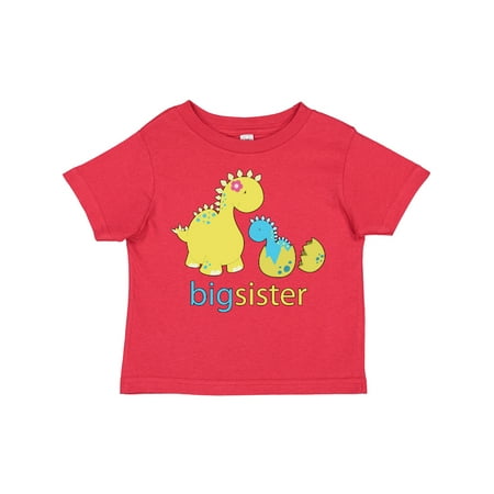 Inktastic Big Dinosaur Sister Gift Toddler Toddler Girl T-Shirt