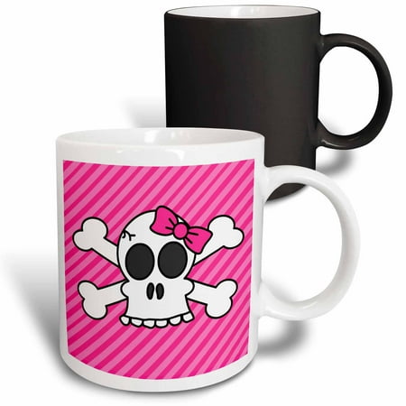 3dRose Cute Pink Goth Punk Skull and Crossbones Girl Magic Transforming Mug 11oz
3dRose Cute Pink Goth Punk Skull and Crossbones Girl Magic Transforming Mug 11oz