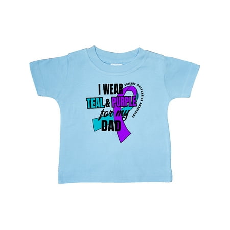 Inktastic Suicide Prevention I Wear Teal and Purple for My Dad Gift Baby Boy or Baby Girl T-Shirt
Inktastic Suicide Prevention I Wear Teal and Purple for My Dad Gift Baby Boy or Baby Girl T-Shirt