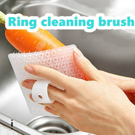Tuelaly Fruit Cleaning Brush Multifunctional Effective Bendable Hard Silicone Finger Clip Potatoes Carrots Crevice Brush for Kitchen
Tuelaly Fruit Cleaning Brush Multifunctional Effective Bendable Hard Silicone Finger Clip Potatoes Carrots Crevice Brush for Kitchen